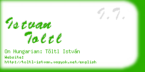 istvan toltl business card